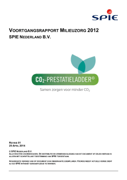 3.A.1 Voortgangsrapportage Milieuzorg 2012