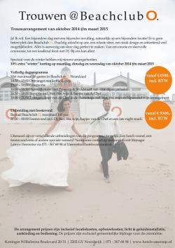 Trouwen @ - Beachclub O