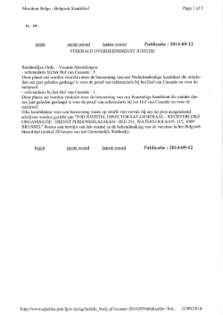 Moniteur Beige - Belgisch Staatsbiad Page 1 ofl einde eerste woord