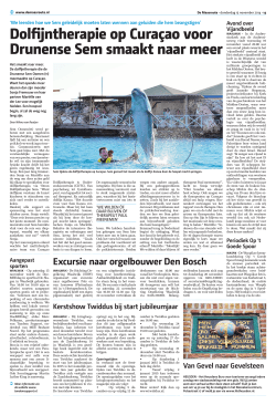 Dolfijntherapie op Curaçao voor Drunense Sem smaakt naar meer