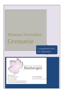 Download hier de gratis wilsbeschikking voor een crematie