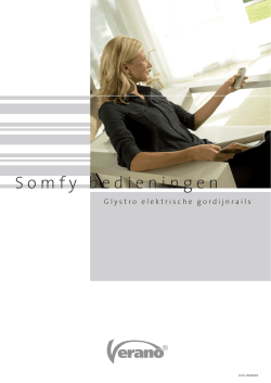 Somfy bedieningen - Wullems Zonwering
