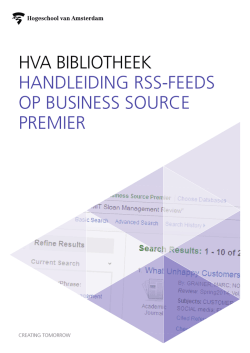 Handleiding rss feeds in BSP
