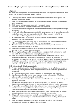 Huishoudelijk reglement
