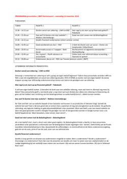 Het programma van de dag vind je hier