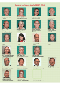 Ds. Dick van der Vaart Predikant Mevr. Ria de Ruiter Ouderling