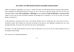 Drie leden van KBO Berkel-Enschot koninklijk onderscheiden