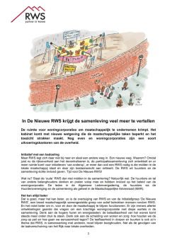 In De Nieuwe RWS krijgt de samenleving veel meer te