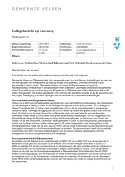 Collegebericht 141 van 2014-Position Paper