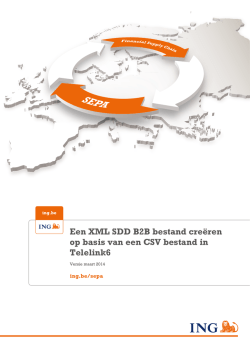 Een XML SDD B2B bestand cre&euml;ren op basis van een CSV