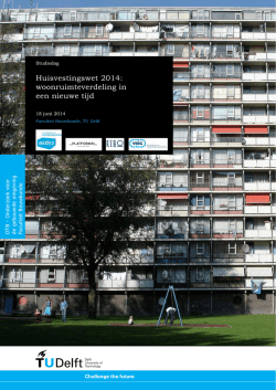 Huisvestingswet 2014: woonruimteverdeling in een nieuwe tijd