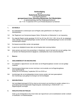 download aankondiging - Westeinder Zeilwedstrijden