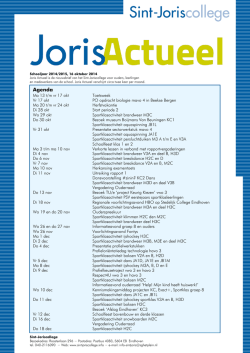 Joris Actueel 16 oktober 2014 - Sint