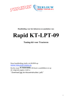 Rapid LPT-09 inbouwinstructies