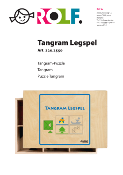 Handleiding Tangram legspel
