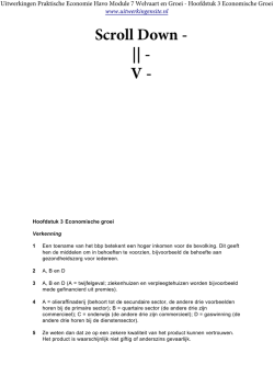 Economische Groei - uitwerkingensite.nl