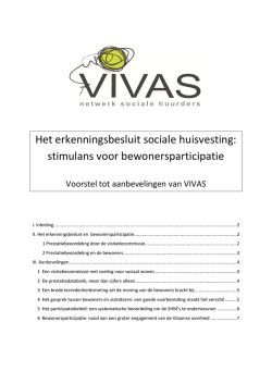Het erkenningsbesluit sociale huisvesting