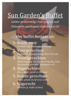Download Buffetfolder - Sun Garden Rockanje