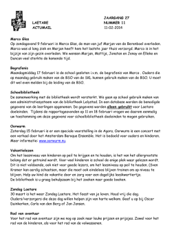 JAARGANG 27 LAETARE NUMMER 11 ACTUMAIL 11-02