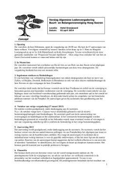 Notulen Algemene Vergadering van 02 april 2014 ( Concept)
