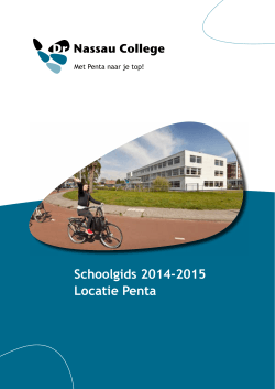 Schoolgids 2014-2015 Locatie Penta