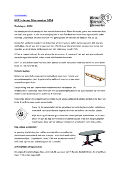 HVR1-nieuws 16 november 2014 - HVR