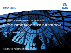 Corporate Template-set Tata Steel