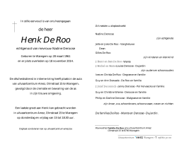 Henk De Roo - ingedachten.be