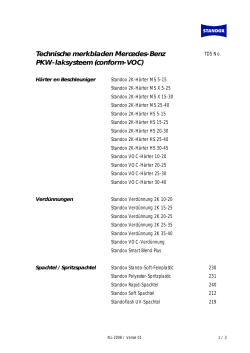 PKW-laksysteem (conform-VOC) - After-Sales Portal Mercedes-Benz