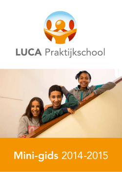 LUCA Praktijkschool Mini-gids