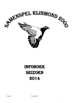 Infoboek Seizoen 2014 - Samenspel Rijnmond 2000
