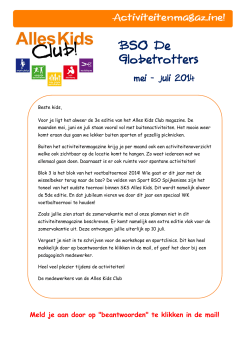 2014-04-24 Activiteitenmagazine_BLOK 3_ BSO De Globetrotters