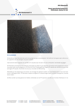 Download brochure - IFB Filtertechniek