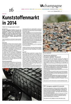 Marktinformatie Kunststoffen.