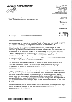 Brief BenW2 - Gemeente Noordwijkerhout