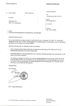 Verklaring Belastingdienst 28-10-2014