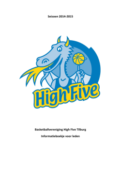 Infoboekje High Five aug 2014