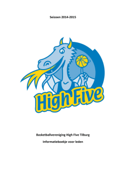 Infoboekje High Five aug 2014