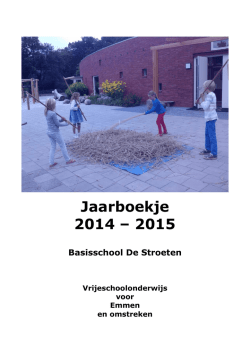 Jaarboekje 2014 &ndash; 2015 - De Vrije school Emmen