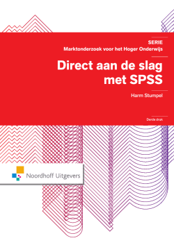 Direct aan de slag met SPSS