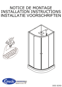 INSTALLATIE VOORSCHRIFTEN