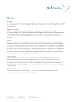 Disclaimer - Erfzaken