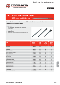 10.1 Solida Electrodline beitel SDSdplus en SDSdmax