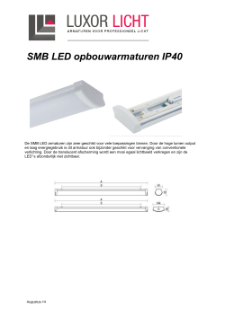 SMB LED opbouwarmaturen IP40