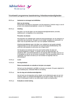 Voorbeeld programma basistraining