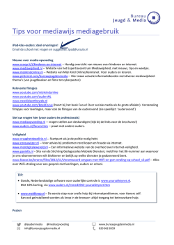 Handout van Justine Pardoen
