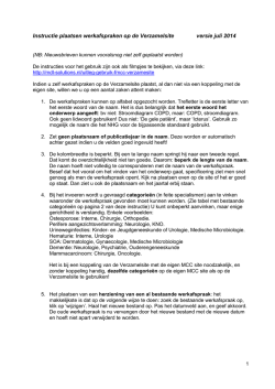 Instructie - Afspraken huisarts en specialist