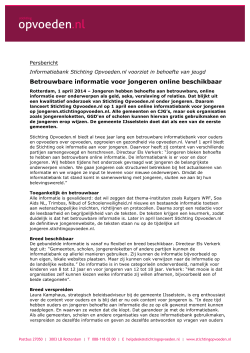 Betrouwbare informatie voor jongeren online beschikbaar