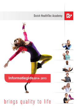 Informatiegids2014- 2015 - Dutch HealthTec Academy