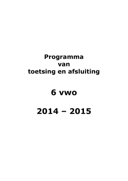 6 VWO - Christiaan Huygens College